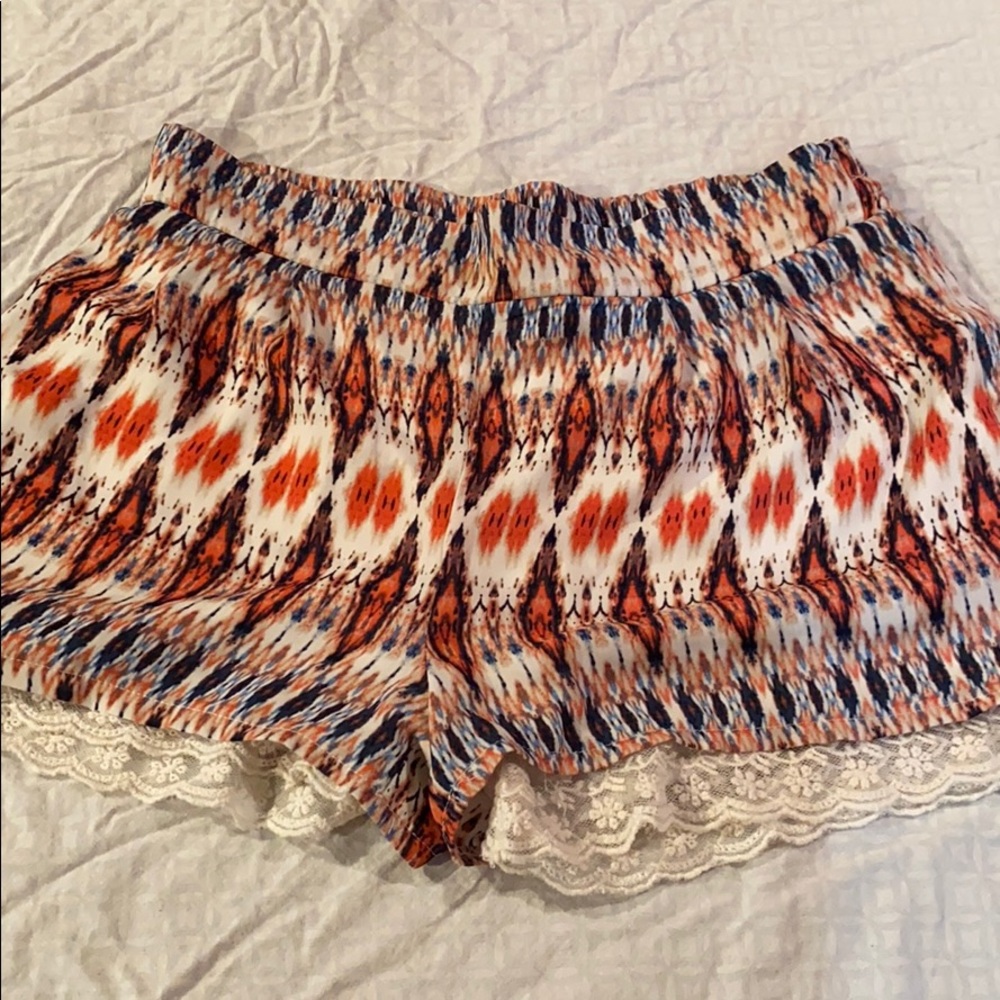 Boho pattern soft shorts